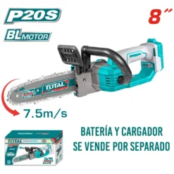 Motosierra Inalambrica 8"Brushless + 4 Accesorios 20V Total (TGSLI2085)