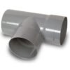 Tee Pvc 75x75mm Gris
