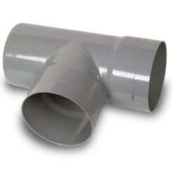 Tee Pvc 75x75mm Gris