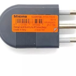 Enchufe Macho 2p + T 16amp Gris Bticino