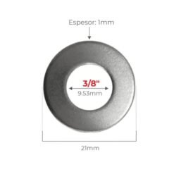 Golilla Plana 3/8" C/u