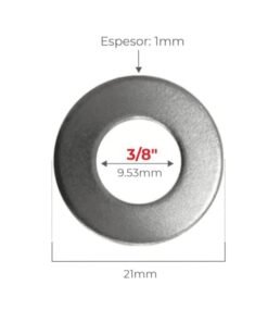 Golilla Plana 3/8" C/u