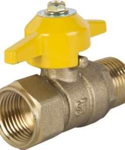 Llave Paso Gas Hi-he x 1/2" Bronce