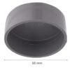Tapa Pvc 50mm Sanitario