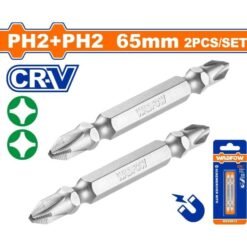 Set Puntas Destornillador Ph2 Doble 65 mm 2 Pcs Wadfow (wsv0k12)