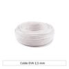 Cable Eva 2,5mm Blanco Rollo 100mt