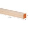 Madera Seca Cepillada 2x2x3.20mt C/u