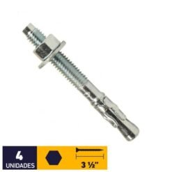 Perno Anclaje 3/8"x31/2" C/u