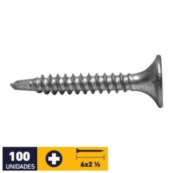Tornillo Volcanita P/broca 6x2" C/u