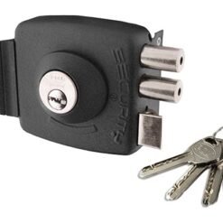 Cerradura Sobrep. Acc. Princ / Reja Poli Ci-30 Negra