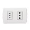 Enchufe Embutido Simple 2p+t 10/16a Bip 250v Blanco Bticino