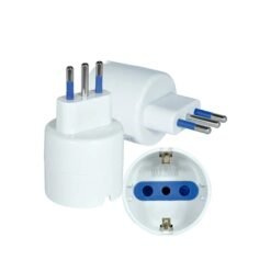 Adaptador Schuko Negro O Blanco