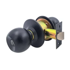 Cerradura Pomo Dormitorio Negro/black Daumer (d500)