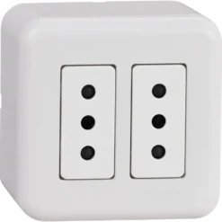 Enchufe Sobrepuesto Doble Genesis Mwd66180 Schneider