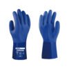 Guante Pvc Azul C/puño