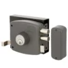 Cerradura Sobreponer Cilindro Fijo 45mm Gris Lioi