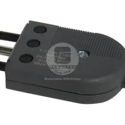 Enchufe Macho 2p+ T 10a Convertible Gris Ekoline