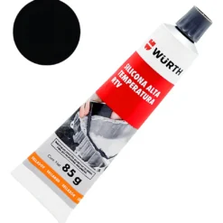 Silicona Alta Temperatura Rtv Negro 85g Wurth