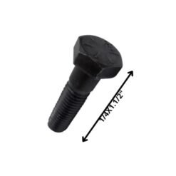 Perno Hex. 1/4"x11/2" G-2 C/u Negro