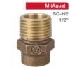 Salida Manguera He-1/2" Bronce C/u