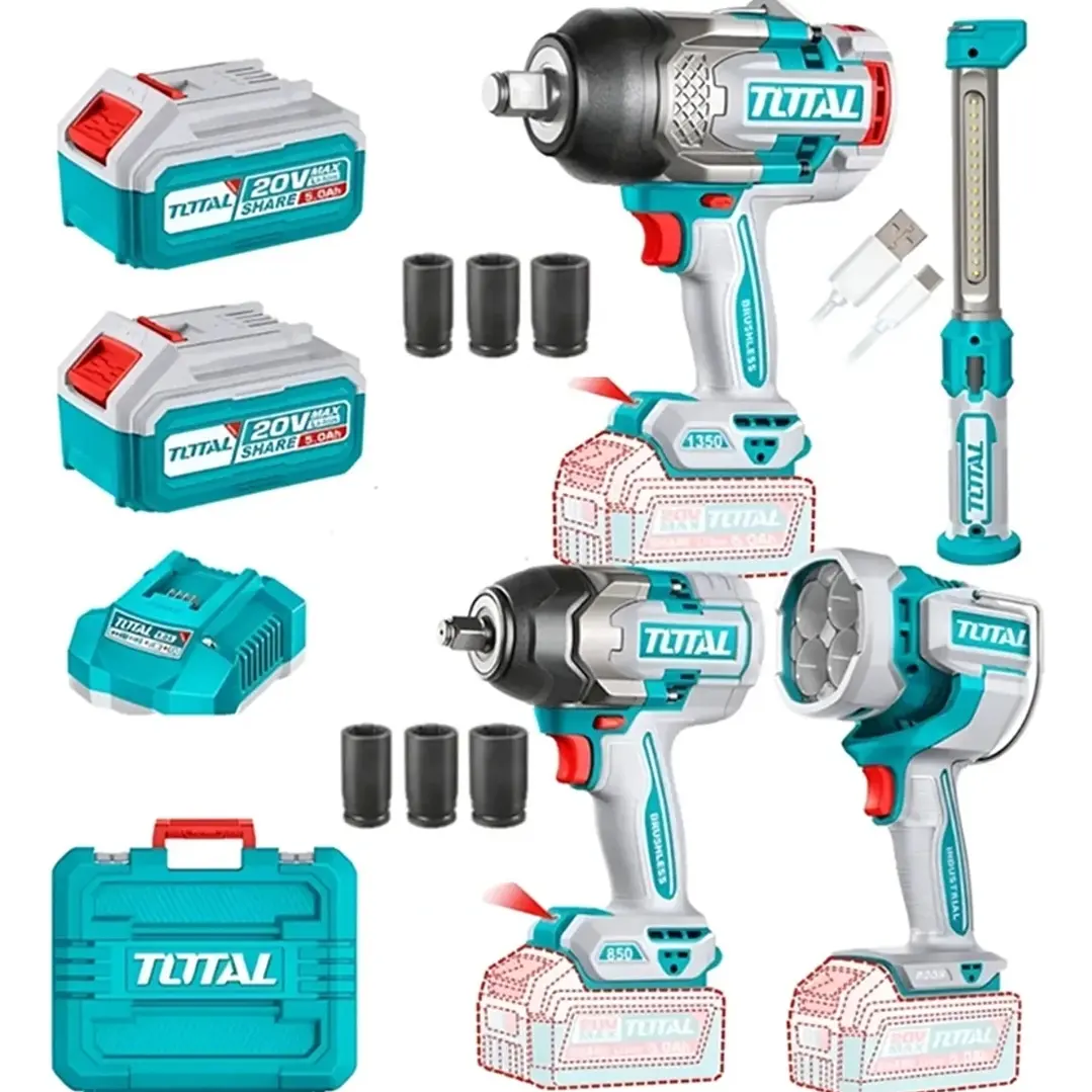 Kit Llave Impacto 850nm Y 1350nm + 2 Lamparas Total (TOSLI250782)