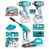Kit 4 en 1 Llave Impacto, Pistola de Calor, Hidrolavadora y Aspiradora 20V Total (tosli250208-7)