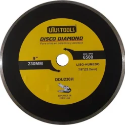 Disco Corte Diamantado 230 mm Liso Humedo 9" Uyustools DDU230H
