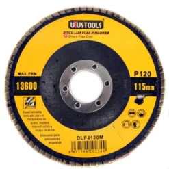 Disco Traslapado 4 1/2 Madera/Metal Grano 120 Uyustools DLF4120M