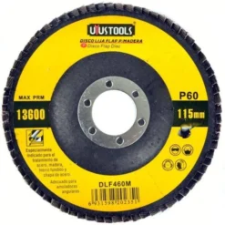 Disco Traslapado 4 1/2 Madera/Metal Grano 60 Uyustools DLF460M