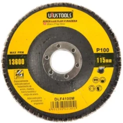 Disco Traslapado 4 1/2 Madera/Metal Grano 100 Uyustools DLF4100M