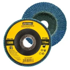 Disco Traslapado 4 1/2 Metal Grano 100 Uyustools DLF4100t