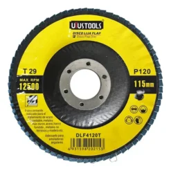 Disco Traslapado 4 1/2 Metal Grano 120 Uyustools DLF4120T