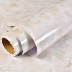 Rollo de Papel Tapiz Vinilo Autoadhesivo Beige Mármol  1.22 x 2.44mts (ADH 1C)