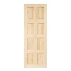 Puerta Solida Pino Radiata 6 Paneles 90cm x 2m