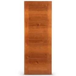 Puerta Solida Pino Radiata Alejandría Castaño Teñida y Lacada 80cm x 2m