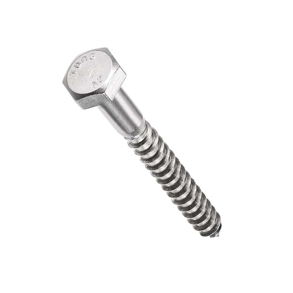 Tirafondo Hexagonal Zincado 1/4 x 4"